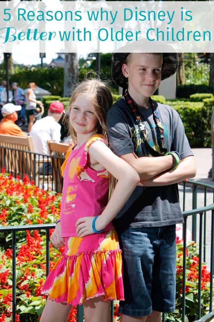 Why visiting Walt Disney World is better with older children. Reasons why Disney is better with older children