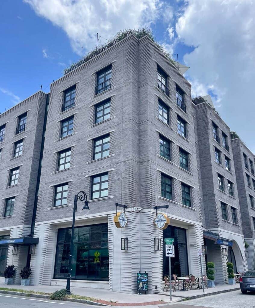 Outside view of the Perry Hotel