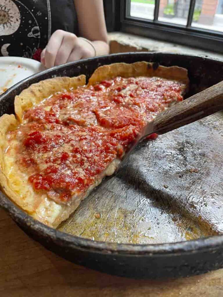 Chicago style pizza